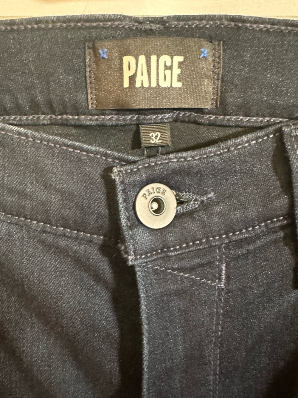 PAIGE Men's Federal Transcend Slim Straight Jeans Inkwell Size 32 x 29 - Picture 2 of 7